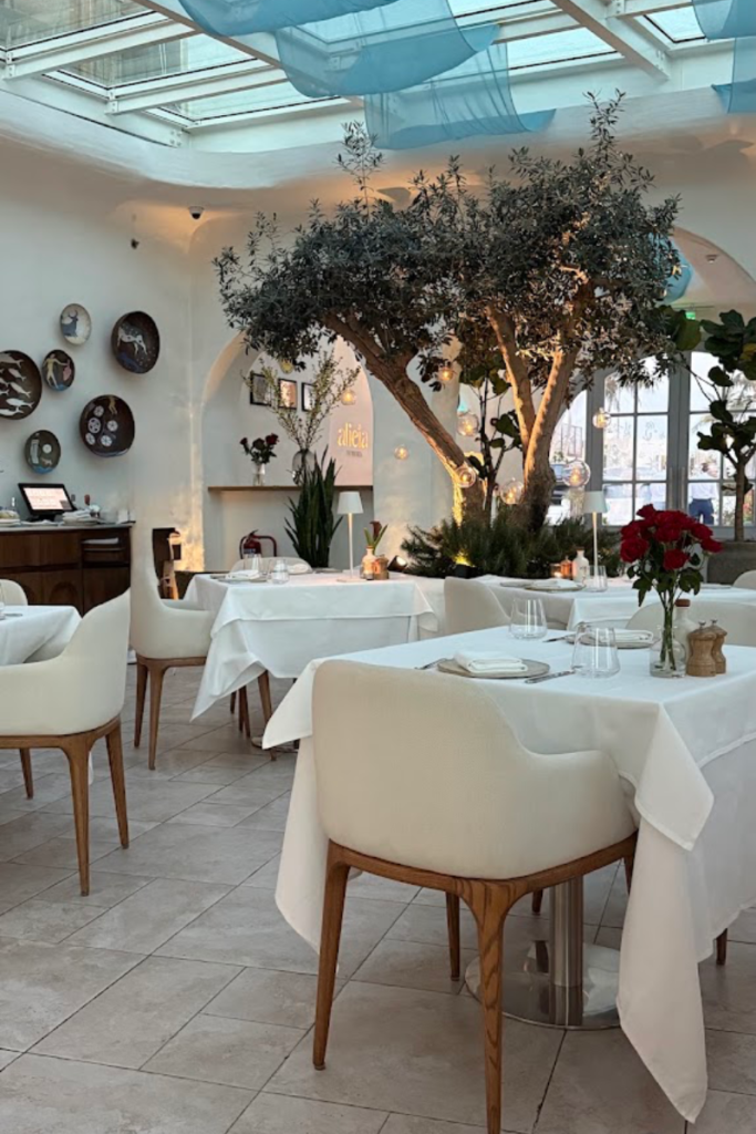 Greek seafood dishes overlooking the Red Sea at Alieia by the Sea