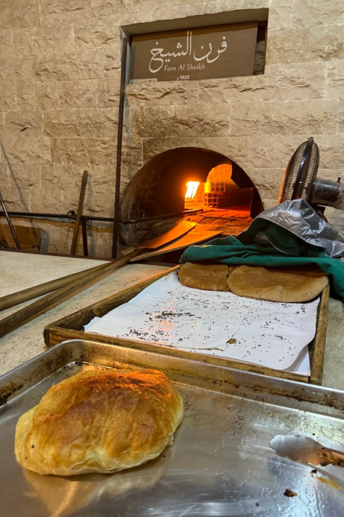 Traditional bread at Forn Al Sheikh in Al Balad