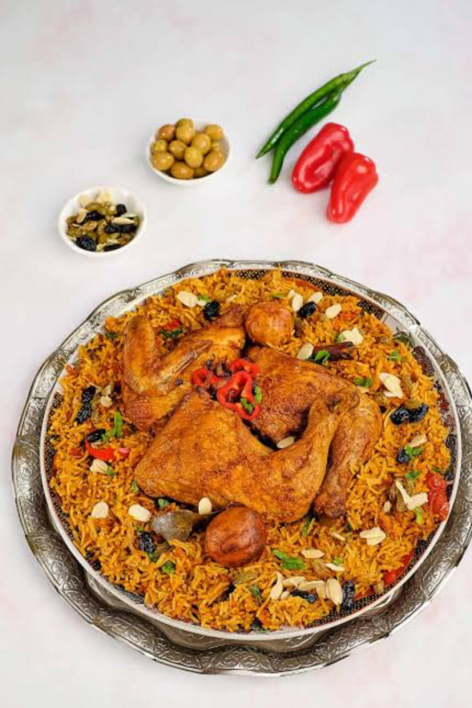 Authentic Saudi kabsa with daqoos and laban