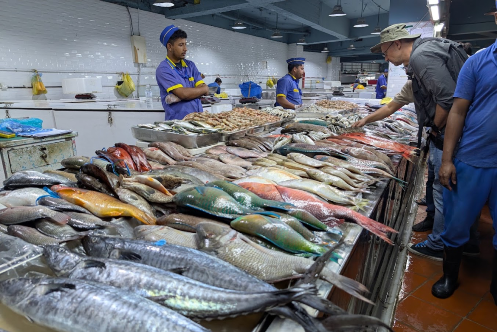 Fresh seafood at Jeddah Central Fish Market
