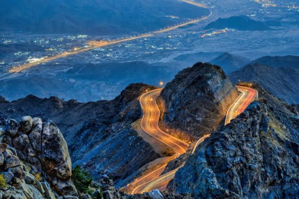 Mountain views in Taif during a day trip from Jeddah